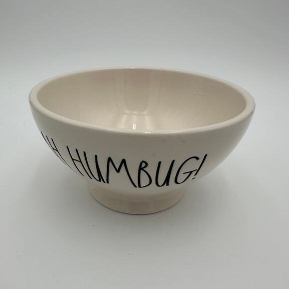 Rae Dunn Bah Humbug Cereal/Soup Bowl Imperfectly Perfect - Picture 4 of 7